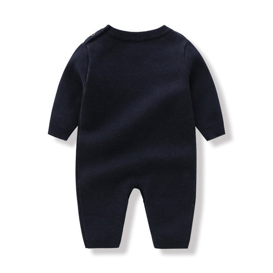 Baby Cartoon Bear Pattern Long Sleeve Quality Romper