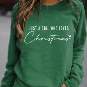 Just a Girl Christmas Sweatshirt