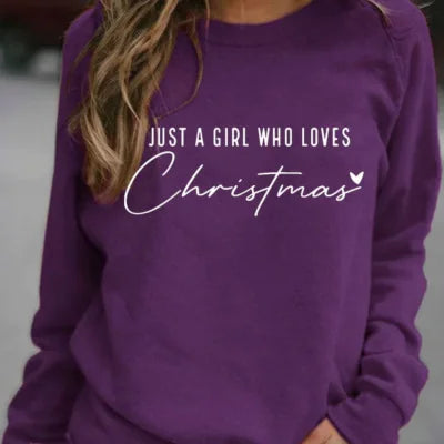 Just a Girl Christmas Sweatshirt